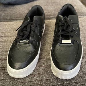 Nike Women's Air Force 1 Sage Low Black/Black-White